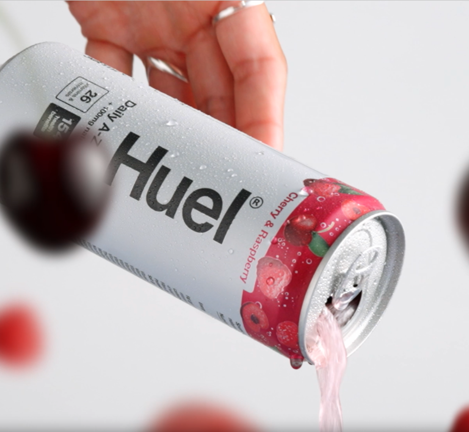 Huel makes an energy drink infused with 26 vitamins and minerals