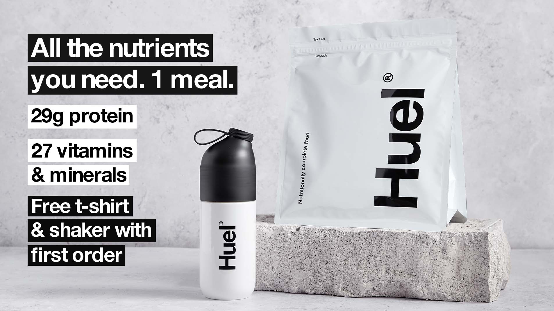 Huel Powdered Food Fast food not junk food